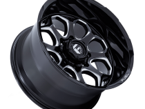 Aluminum Wheels 22X10 Scepter FC862 BE 6 On 135 Gloss Black Milled 87.1 Bore -18 Offset Fuel Off Road Wheels