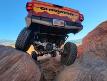07-Up Jeep Wranger/Gladiator High Clearance Rear Cut Bumper End Pods Raw Steel