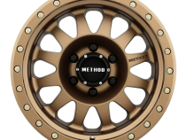 Aluminum Wheels 18x9 Double Standard MR304 Bolt Pattern 6 On 139.7 Offset -12 Lip Size 3.86 Method Bronze BRZ Method