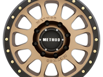 Aluminum Wheels 20x10 NV MR305 Bolt Pattern 8 On 170 Offset -18 Lip Size 2.05 Method Bronze BRZ Black Street Loc Method