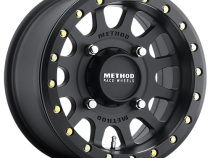 Aluminum Wheels 14x7 MR401 Beadlock UTV Bolt Pattern 4 On 136 Offset 13 Lip Size 1.97 Matte Black MB Method