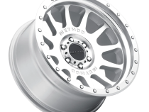 Aluminum Wheels 20x10 NV MR605 Bolt Pattern 8 On 165.1 Offset -24 Lip Size 2.83 Machined Silver SL Clear Coat Method
