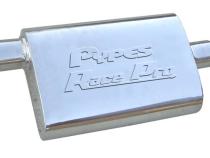 Race Pro Muffler 14 Inch Body 3 Inch Offset Inlet/Center Outlet 304 Stainless Pypes Performance Exhaust