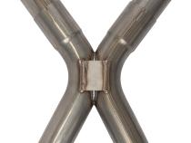 1966-71 Ford Fairlane 2.5 Inch X-Pipe Crossmember Back Rear Exit Exhaust Violator Mufflers Pypes Performance Exhaust