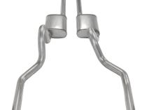1970-1973 Mustang 2.5 Inch Crossmember Back Exhaust System With H-Bomb H-Pipe 409 Stainless Turbo Pro Mufflers SFM44T
