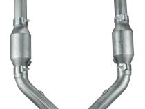 Cat Back Exhaust System 98-04 Mustang V6 Split Rear Dual Exit 2.5 in Intermediate Pipe And Tailpipe Street Pro Muffler/Hardware/3 in Black Tips Incl Natural 409 Stainless Steel Pypes Exhaust