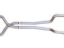 Cat Back System Split Rear Dual Exit 2.5 intermediate Pipe And Tailpipe Hardware Incl Muffler And Tip Not Incl Natural Finish 409 Stainless Steel Pypes Exhaust