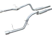 2011-2014 Mustang V6 Mid Muffler Cat Back Exhaust System M-80 Mufflers 409 Stainless Pypes Performance Exhaust
