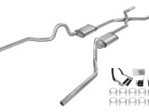 1968-72 Olds 442 Crossmember-Back Valance Exit H pipe Turbo Pro Muffler SGA48T