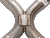 1965-70 Chevy Impala  X-Pipe Crossmember Back Exhaust 409 SS Rear Exit No Mufflers Pypes Performance Exhaust