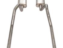 1965-70 Chevy Impala  X-Pipe Crossmember Back Exhaust 409 SS Rear Exit No Mufflers Pypes Performance Exhaust