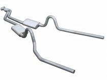 Cat Back Exhaust System 78-88 GM G-Body Split Rear Dual Exit 2.5 in Intermediate And Tail Pipe Turbo Pro Mufflers/Hardware Incl Tip Not Incl Natural 409 Stainless Steel Pypes Exhaust