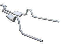 Cat Back Exhaust System 78-88 GM G-Body Split Rear Dual Exit 2.5 in Intermediate And Tail Pipe Violator Mufflers/Hardware Incl Tip Not Incl Natural 409 Stainless Steel Pypes Exhaust