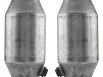 Crossmember Back w/X-Pipe Exhaust System 78-88 GM G-Body Split Rear Dual Exit 2.5 in Intermediate And Tail Pipe Turbo Pro Mufflers/Hardware Incl Tip Not Incl Natural 409 Stainless Steel Catalytic Converter Incl Pypes Exhaust