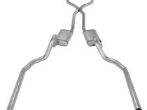 Crossmember Back w/H-Pipe Exhaust System 78-88 El Camino SS Split Rear Dual Exit 2.5 in Intermediate And Stainless Steel Tail Pipe Turbo Pro Muffler/Hardware Incl Tip Not Incl Catalytic Converter Incl Pypes Exhaust