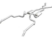 1994-1996 Chevy Impala Converter Back Exhaust System With X-Pipe Out The Back Exit 409 Stainless Turbo Pro Mufflers Pypes Performance Exhaust