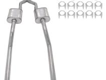 55-59 GM 2WD Truck 2.5 Inch Crossmember Back Exhaust Kit With Race Pro Mufflers Pypes Performance Exhaust