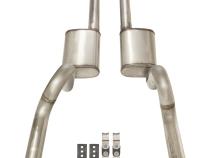1970-1974 Mopar E-Body 3 Inch Crossmember Back Exhaust System 409 Stainless Violator Mufflers Pypes Performance Exhaust