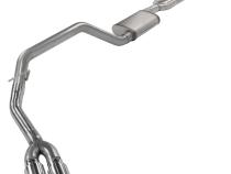 Cat-Back Exhaust System 14-21 Split Side Dual Exit 2.5 in Intermediate And 3 in Tail Pipe Street Pro Mufflers/Hardware Incl Tip Incl Pypes Exhaust