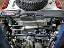 AFE 21-Up Bronco Axle-Back Exhaust System High-Clearance For Use With Bronco Rear Antirock Sway Bar System RockJock 4x4