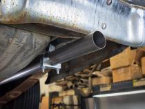1966-71 Ford Fairlane 2.5 Inch H-Pipe Crossmember Back Rear Exit Exhaust Street Pro Mufflers Pypes Performance Exhaust