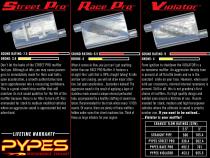 Race Pro Series Muffler 14 in 3 in Offset/Offset Hardware Not Incl Polished 304 Stainless Steel Pypes Exhaust