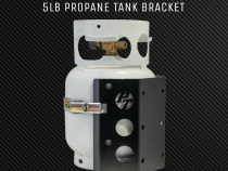 Teton Locker Propane Tank Bracket for 5 lb LP Bottle 8 Inch Diameter Power Tank