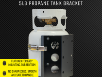 Teton Locker Propane Tank Bracket for 5 lb LP Bottle 8 Inch Diameter Power Tank