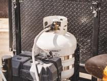 Shasta Locker Bracket for 20 lb Steel and 17, 22 lb Viking Propane Tanks Power Tank