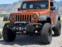 Big Sky Aluminum Mid Front Bumper With Winch Plate Wrangler JK Rock Slide Engineering