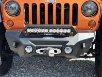 Appalachian Steel Stubby Front Bumper With Winch Plate Wrangler JK Rock Slide Engineering