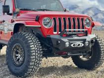 Appalachian Steel Stubby Front Bumper With Winch Plate Wrangler JL and Gladiator JT Rock Slide Engineering