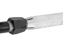 RockNut Billet Aluminum Tie Rod w/ 1T Taper Ends (Chromoly 1 5/8 Inch Dia. fits 57.5 Inch - 60.5 Inch Hole-Hole Applications) RockJock 4x4