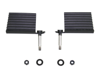 Jeep Foot Peg Set 76-06 CJ YJ TJ Wrangler Gloss Black Fishbone Offroad