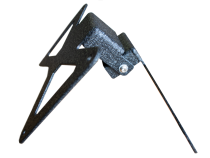 Jeep JL Hawse Fairlead License Plate Mount For 18-Pres Wrangler JL Black Aluminum Fishbone Offroad