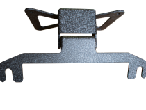 Jeep JL Hawse Fairlead License Plate Mount For 18-Pres Wrangler JL Black Aluminum Fishbone Offroad