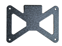 Jeep JL Hawse Fairlead License Plate Mount For 18-Pres Wrangler JL Black Aluminum Fishbone Offroad