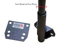 Bed Rail Flag Mount Fishbone Offroad