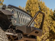 Jeep JL,JT,JK Sentinel Front Bumper with Hoop - Black Powder Coat Artec Industries