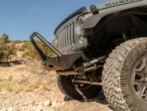 Jeep JL,JT,JK Sentinel Front Bumper with Hoop - Black Powder Coat Artec Industries