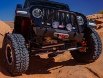 Jeep JL,JT,JK Sentinel Front Bumper with Hoop - Black Powder Coat Artec Industries