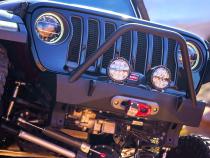 Jeep JL,JT,JK Sentinel Front Bumper with Hoop - Black Powder Coat Artec Industries