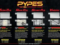 1970-1974 Mopar E-Body 3 Inch Crossmember Back Exhaust System 409 Stainless Violator Mufflers Pypes Performance Exhaust