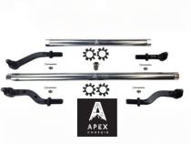 Heavy Duty Polished Aluminum Tie Rod and Drag Link Axle Swap Kit Ultimate Dana 60 68.5 Inch Jeep JK 2.5T for Axle Upgrade Options Only Apex Chassis