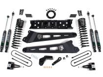 19-24 RAM 3500 6.5 Inch Radius Arm 5 Inch Rear Block With Overload Diesel 6-Bolt T-Case Fox Adventure Shocks Zone Offroad