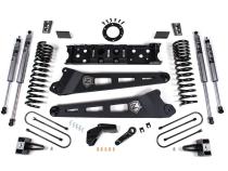 19-24 RAM 3500 6.5 Inch Radius Arm 5 Inch Rear Block With Overload Diesel 6-Bolt T-Case Fox Adventure Shocks Zone Offroad