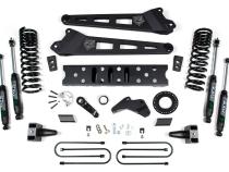 19-24 RAM 3500 5.5 Inch Radius Arm 5 Inch Rear Block Without Overload Gas 6-Bolt T-Case Fox Adventure Shocks Zone Offroad