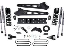 19-24 RAM 3500 5.5 Inch Radius Arm 5 Inch Rear Block Without Overload Gas 6-Bolt T-Case Fox Adventure Shocks Zone Offroad