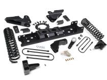 19-24 RAM 3500 4.5 Inch Radius Arm Bracket 2 Inch Rear Block With Overload Diesel 6-Bolt T-Case Fox Adventure Shocks Zone Offroad