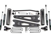 05-07 Ford F-250/F-350 Super Duty 4 Inch Radius Arm Lift Kit Gas With Nitro Shocks Zone Offroad
